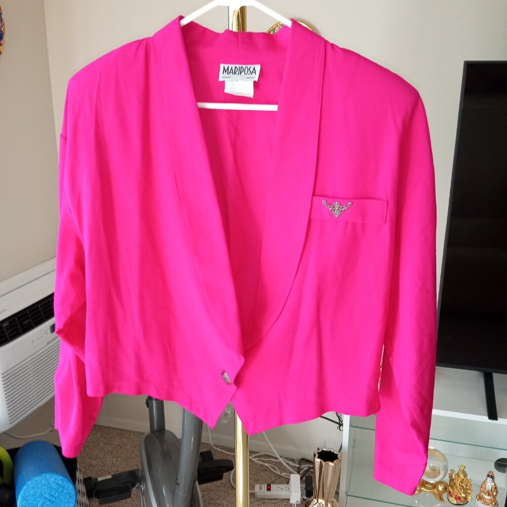 Vintage Mariposa pink jacket L